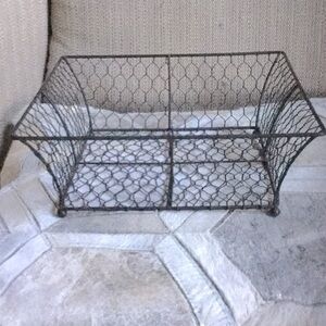 Chicken wire basket Easter charcuterie display cabin farmer’s market decor